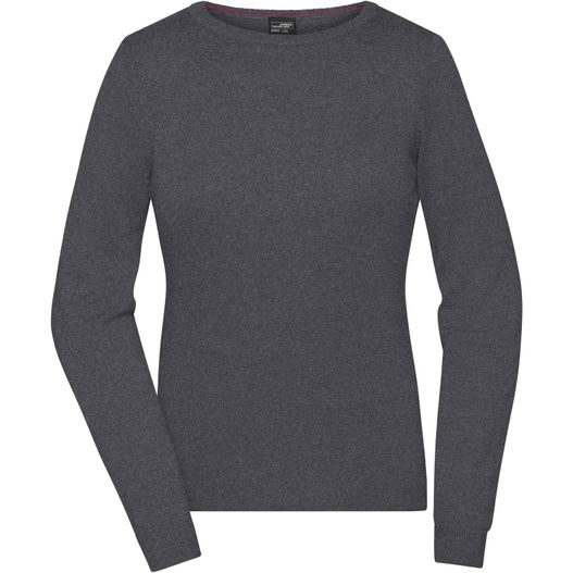 Ladies' Round-Neck Pullover - Klassischer Baumwoll-Pullover (Bild 1)
