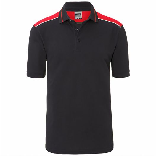 Men's Workwear Polo - COLOR - - Pflegeleichtes und strapazierfähiges Polo mit Kontrasteinsätzen (Bild 1)