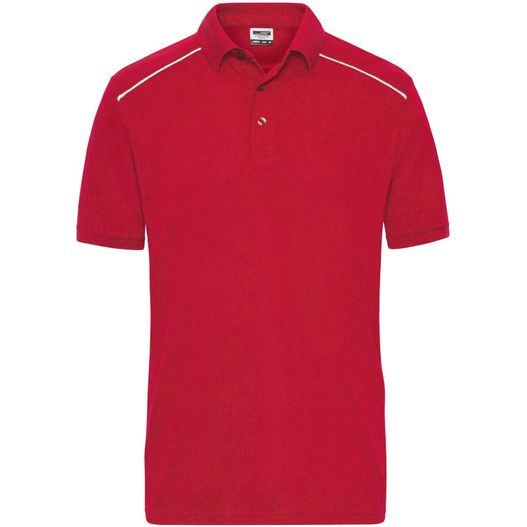Men's  Workwear Polo - SOLID - - Strapazierfähiges und pflegeleichtes Polo mit Kontrastpaspel (Bild 1)