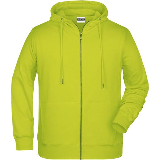 ein kalkgrüner kapuze mit reißverschluss Men's Zip Hoody - Sweatjacke mit Kapuze und Reißverschluss (Bild 1)