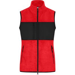 Ladies' Fleece Vest - Fleeceweste im Materialmix