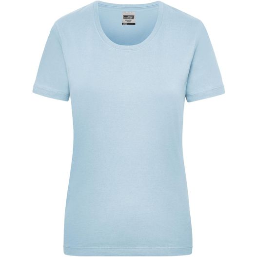 ein hellblaues t-shirt für frauen Workwear-T Women - Strapazierfähiges klassisches T-Shirt (Bild 1)