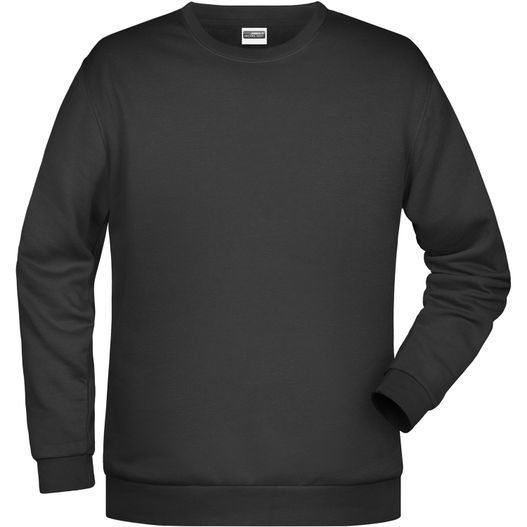 ein schwarzes sweatshirt mit langem ärmel Men's Promo Sweat - Rundhals-Sweatshirt (Bild 1)
