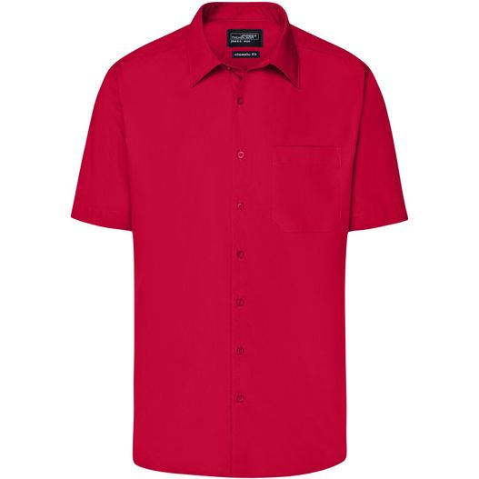 Men's Business Shirt Short-Sleeved - Klassisches Shirt aus strapazierfähigem Mischgewebe (Bild 1)