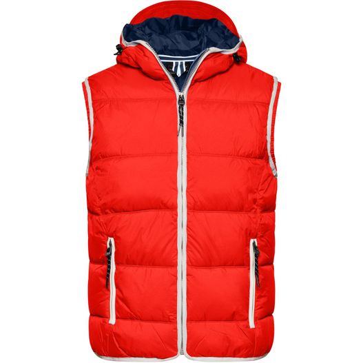 Men's Maritime Vest - Modische Steppweste mit angeschnittener Kapuze (Bild 1)