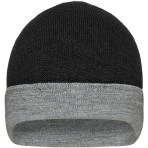 Reversible Beanie - Wendemütze mit breitem Kontrastumschlag