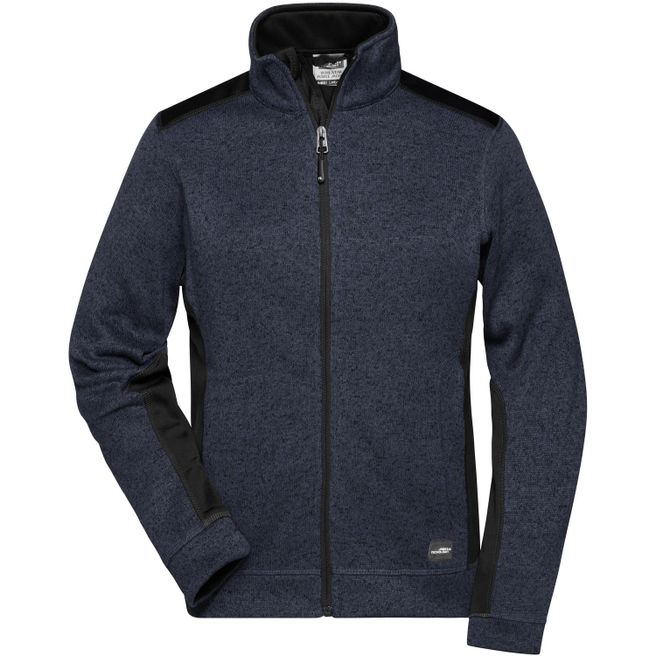 Produktabbildung Ladies' Knitted Workwear Fleece Jacket - STRONG - - Pflegeleichte Strickfleece Jacke im Materialmix Ladies' Knitted Workwear Fleece Jacket - STRONG - - Pflegeleichte Strickfleece Jacke im Materialmix