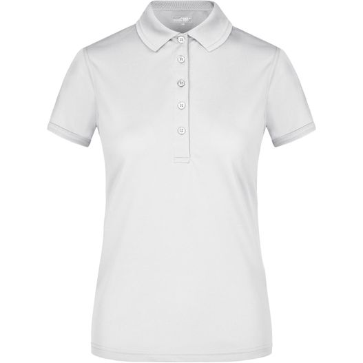 ein weißes poloshirt mit kragen Ladies' Active Polo - Funktionelles Polo für Freizeit und Sport (Bild 1)