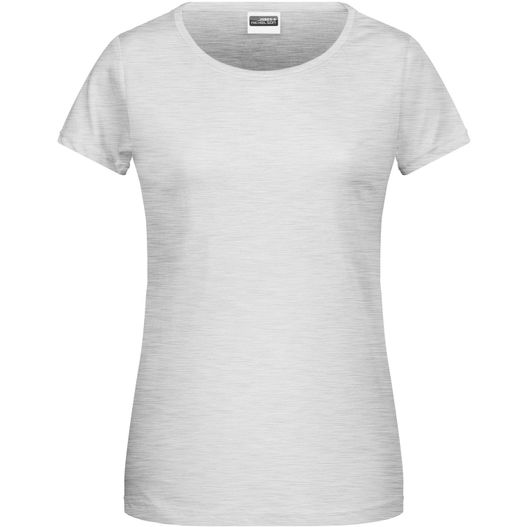 ein weißes t-shirt mit kurzen ärmeln Ladies' Basic-T - Damen T-Shirt in klassischer Form (Bild 1)