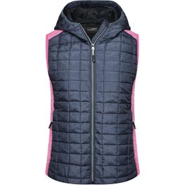 Ladies' Knitted Hybrid Vest - Weste im stylischen Materialmix