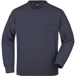 Men's Round Sweat Pocket - Klassisches Sweatshirt mit Brusttasche