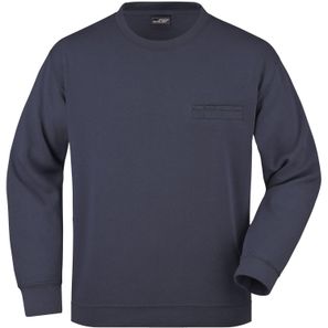 Men's Round Sweat Pocket - Klassisches Sweatshirt mit Brusttasche