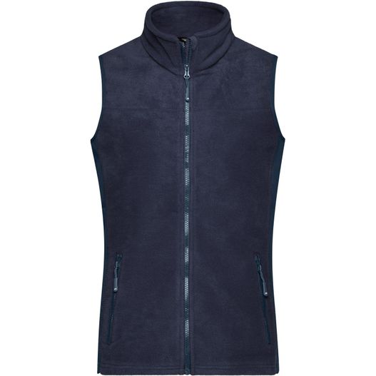 die männer fliehen weste in marine Ladies' Workwear Fleece Vest - STRONG - - Strapazierfähige Fleeceweste im Materialmix (Bild 1)