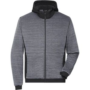 Men's Padded Hybrid Jacket - Wattierte Strickfleece Jacke im attraktiven Materialmix