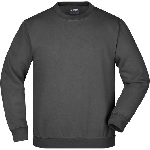 ein schwarzes sweatshirt mit langem ärmel Round-Sweat Heavy Junior - Klassisches Komfort Rundhals-Sweatshirt (Bild 1)