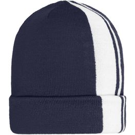 Produktabbildung Winter Beanie - Klassische Strickmütze mit Kontraststreifen Winter Beanie - Klassische Strickmütze mit Kontraststreifen