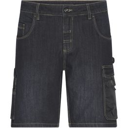 Workwear Stretch-Bermuda-Jeans - Kurze Jeans-Hose mit vielen Details
