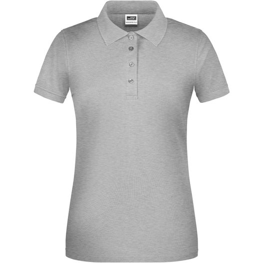 ein frauen poloshirt in grau Ladies' BIO Workwear Polo - Pflegeleichtes und strapazierfähiges Polo (Bild 1)
