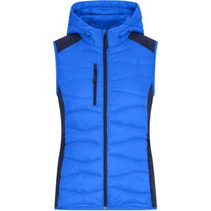 Ladies' Hybrid Vest - Sportliche Weste mit Kapuze im attraktiven Materialmix