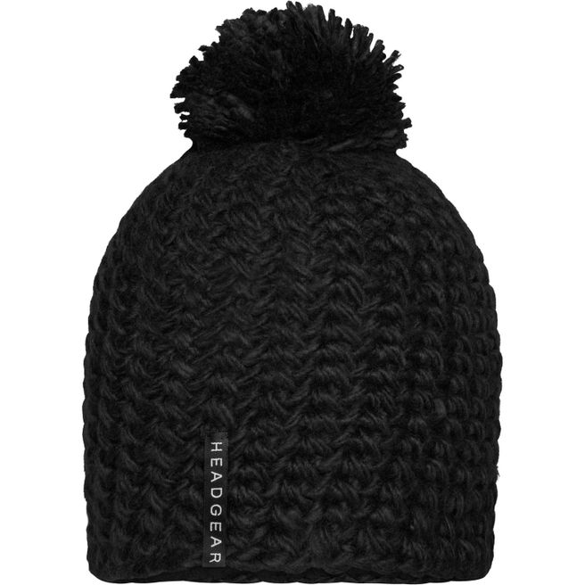 Unicoloured Crocheted Cap with Pompon - Häkelmütze mit Pompon
