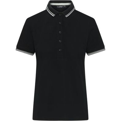 Ladies' Polo - Klassisches Polo mit Kontraststreifen an Kragen und Armbündchen in Piqué-Qualität