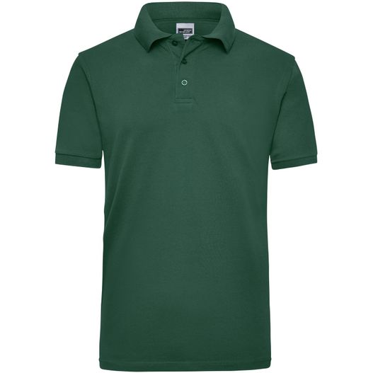 ein grünes poloshirt mit einem weißen logo auf der brust Workwear Polo Men - Strapazierfähiges klassisches Poloshirt (Bild 1)