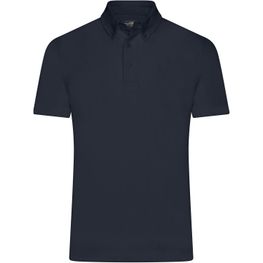 Men's Plain Polo - Polo mit Button-Down Kragen