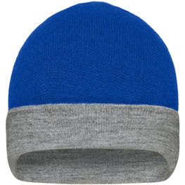 Reversible Beanie - Wendemütze mit breitem Kontrastumschlag