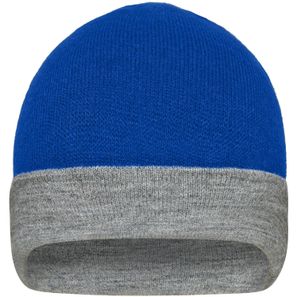 Reversible Beanie - Wendemütze mit breitem Kontrastumschlag