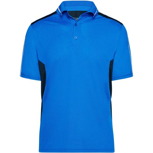 blaues poloshirt mit schwarzen pips Craftsmen Poloshirt - STRONG - - Funktions Polo (Bild 1)