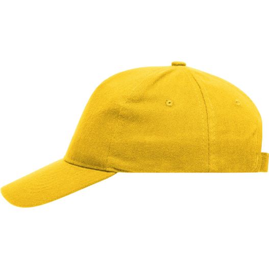 eine gelbe baseballkappe auf weißem hintergrund 5 Panel Cap Heavy Cotton - Klassisches Cap (Bild 1)