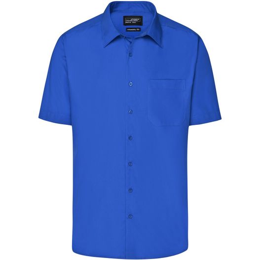 Men's Business Shirt Short-Sleeved - Klassisches Shirt aus strapazierfähigem Mischgewebe (Bild 1)
