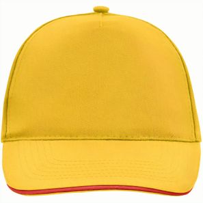 5 Panel Promo Sandwich Cap - 5 Panel Promo Cap mit kontrastfarbigem Sandwich