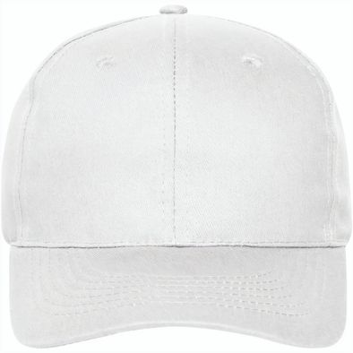 6 Panel Cap Bio Cotton - 6 Panel Cap mit ungebürsteter Oberfläche