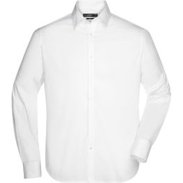 Men's Shirt Slim Fit Long - Modisch tailliertes Cityhemd und Damenbluse