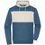 Sweat-Hoody colour-block UNISEX - Unisex Hoody mit Kontrasteinsatz (Bild 1)