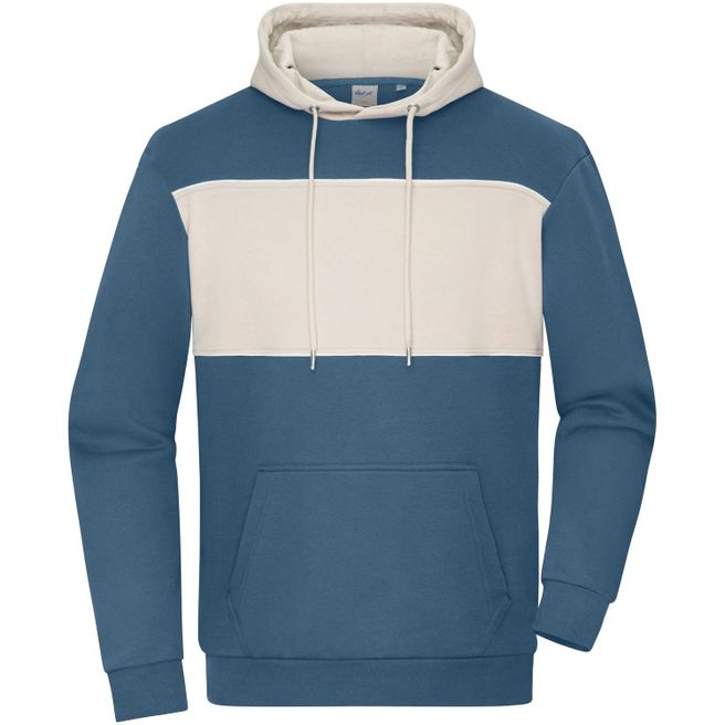 Sweat-Hoody colour-block UNISEX - Unisex Hoody mit Kontrasteinsatz
