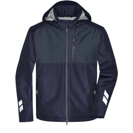 Padded Hardshell Workwear Jacket - Professionelle, wattierte, wind- und wasserdichte, atmungsaktive Arbeitsjacke für extreme Wetterbedingungen (Bild 1)