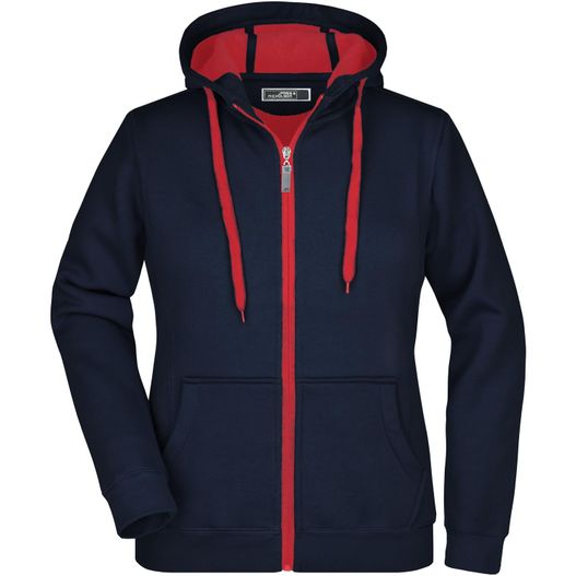 Ladies' Doubleface Jacket - Sportive Jacke mit Kapuze (Bild 1)
