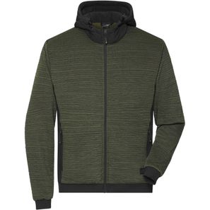 Men's Padded Hybrid Jacket - Wattierte Strickfleece Jacke im attraktiven Materialmix