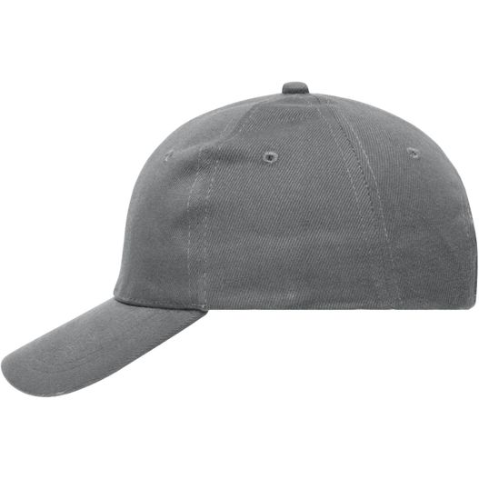 eine graue baseballkappe mit weißem hintergrund 6 Panel Cap Heavy Cotton - 6 Panel Cap (Bild 1)