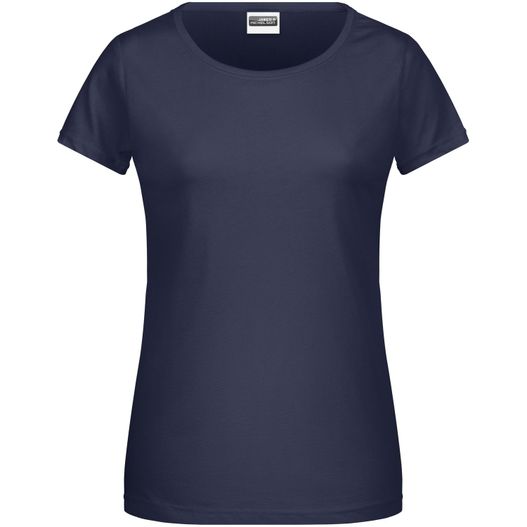 ein frauen navy t - shirt Ladies' Basic-T - Damen T-Shirt in klassischer Form (Bild 1)