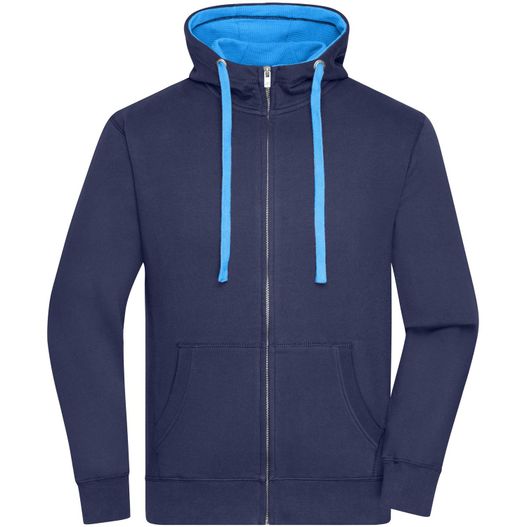 Men's Lifestyle Zip-Hoody - Sweatjacke mit Reißverschluss und Kapuze (Bild 1)