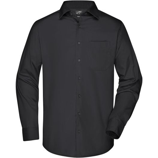 Men's Business Shirt Long-Sleeved - Klassisches Shirt aus strapazierfähigem Mischgewebe (Bild 1)