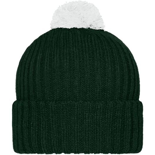 Knitted Cap with Pompon - Trendige Pomponmütze in vielen Farben (Bild 1)