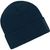 Knitted Beanie with Patch (10cm x 5cm) - Klassische Strickmütze mit Baumwoll-Patch (Bild 2)
