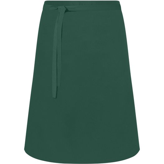 eine grüne schürze mit einer krawatte auf der taille Apron Short - Kurze Bistroschürze (Bild 1)