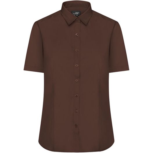 Ladies' Shirt Shortsleeve Poplin - Klassisches Shirt aus pflegeleichtem Mischgewebe (Bild 1)