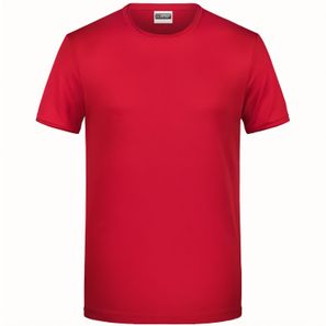 Men's-T - T-Shirt mit trendigem Rollsaum