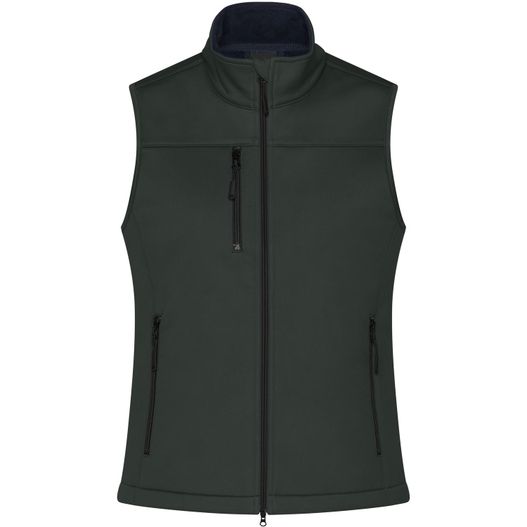 Ladies' Softshell Vest - Klassische Softshellweste im sportlichen Design aus recyceltem Polyester (Bild 1)